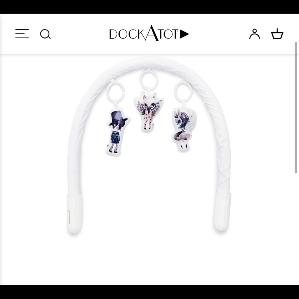 DockATot Toy arch for Deluxe+ dock - Pristine White (New in Box)
